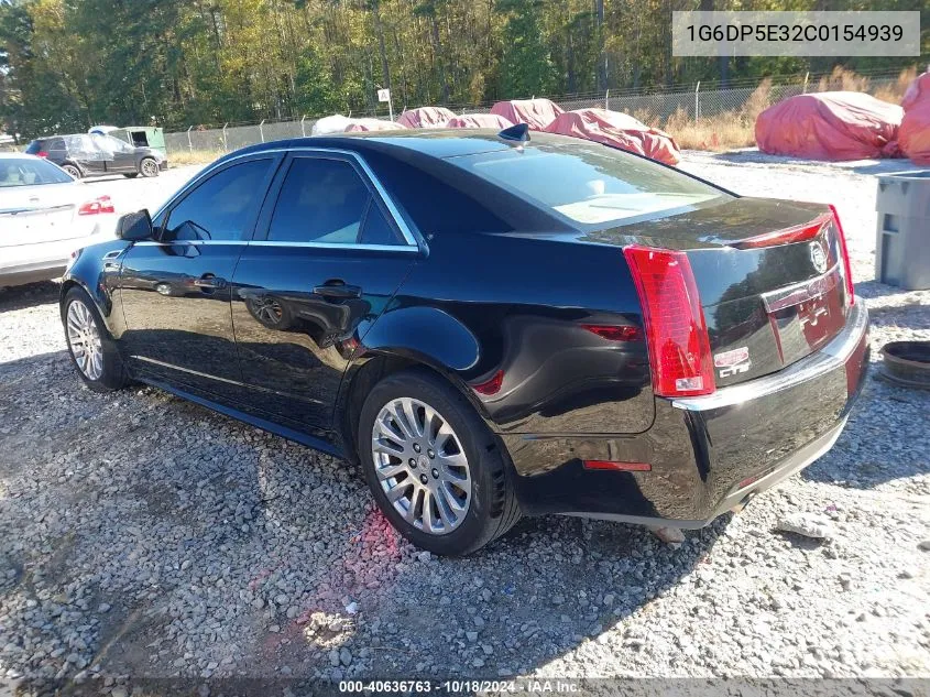 2012 Cadillac Cts Premium VIN: 1G6DP5E32C0154939 Lot: 40636763