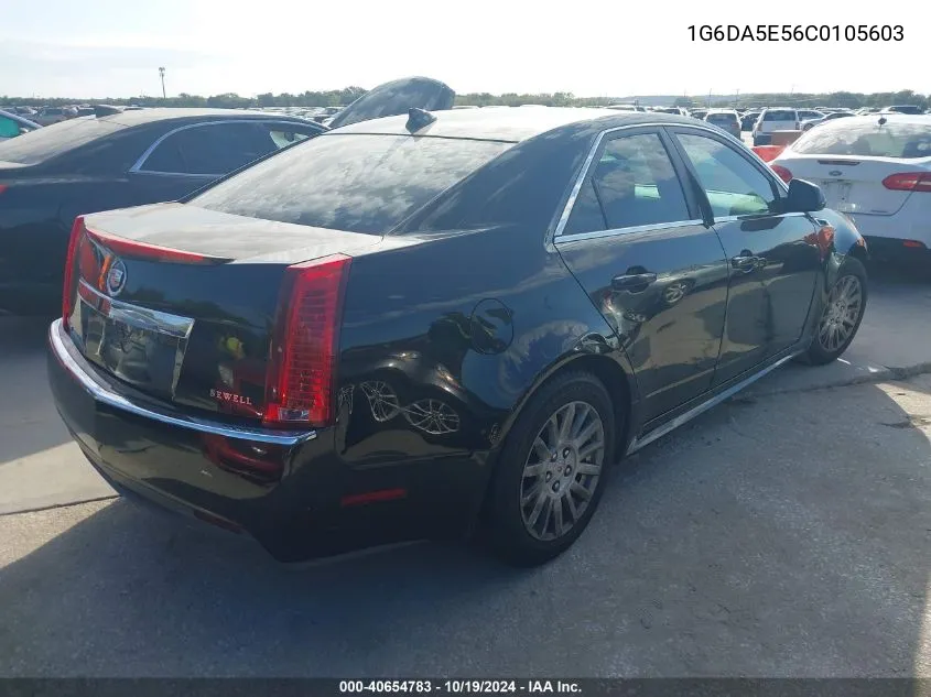 2012 Cadillac Cts Standard VIN: 1G6DA5E56C0105603 Lot: 40654783