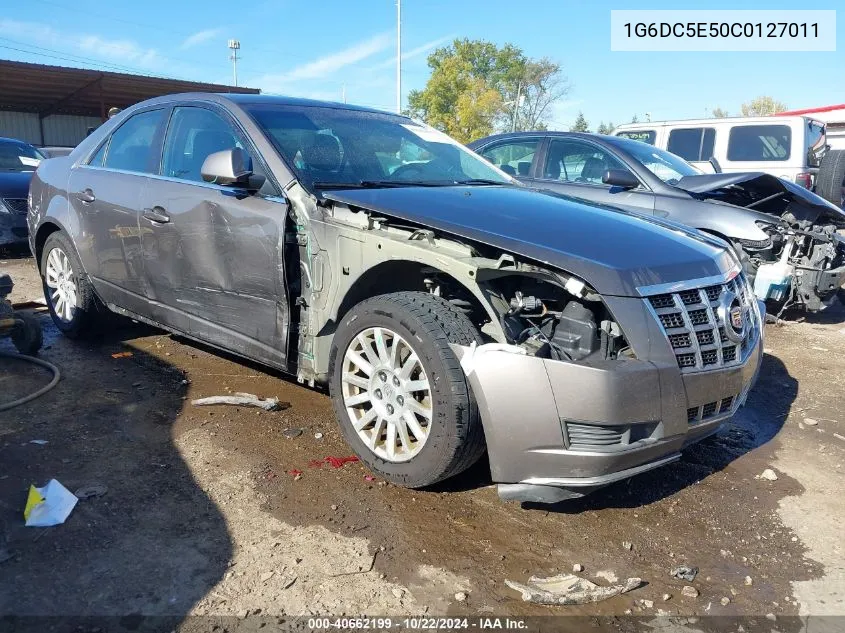 2012 Cadillac Cts Standard VIN: 1G6DC5E50C0127011 Lot: 40662199