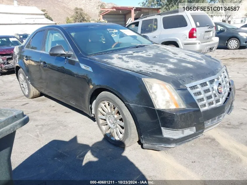 2012 Cadillac Cts Luxury VIN: 1G6DF5E51C0134587 Lot: 40681211