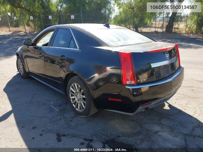 2012 Cadillac Cts Luxury VIN: 1G6DF5E51C0134587 Lot: 40681211