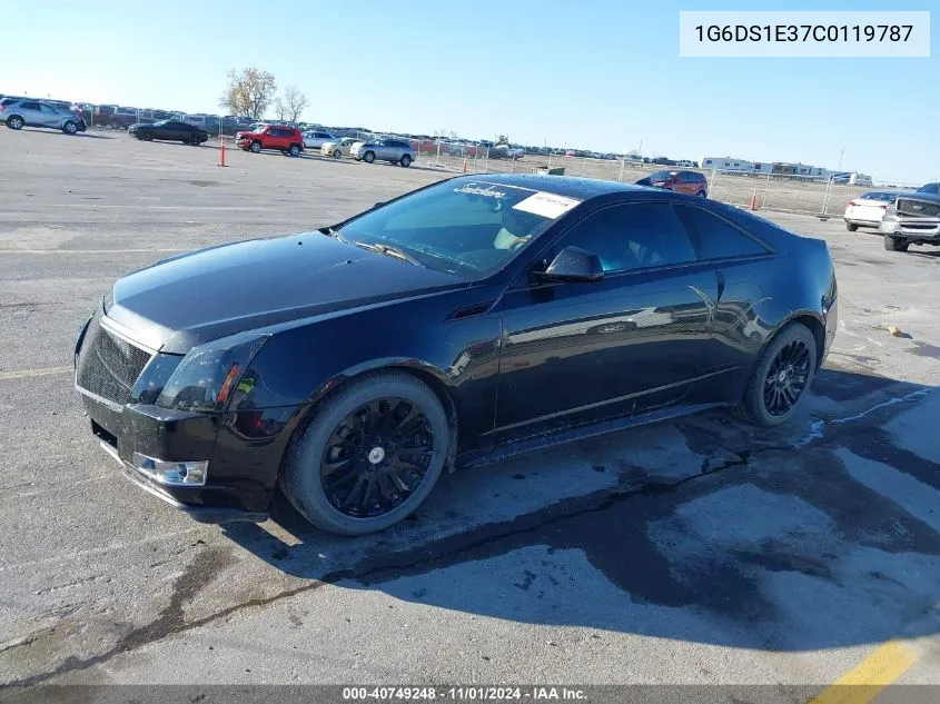 2012 Cadillac Cts Premium VIN: 1G6DS1E37C0119787 Lot: 40749248