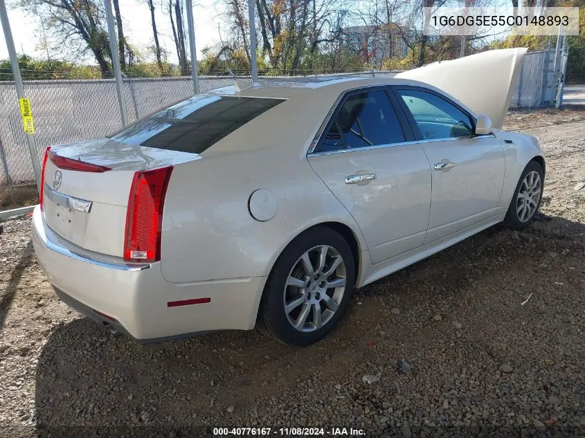 2012 Cadillac Cts Luxury VIN: 1G6DG5E55C0148893 Lot: 40776167