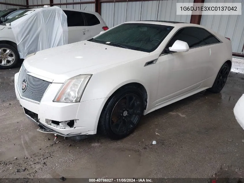 2012 Cadillac Cts Performance VIN: 1G6DJ1E3XC0137042 Lot: 40786027