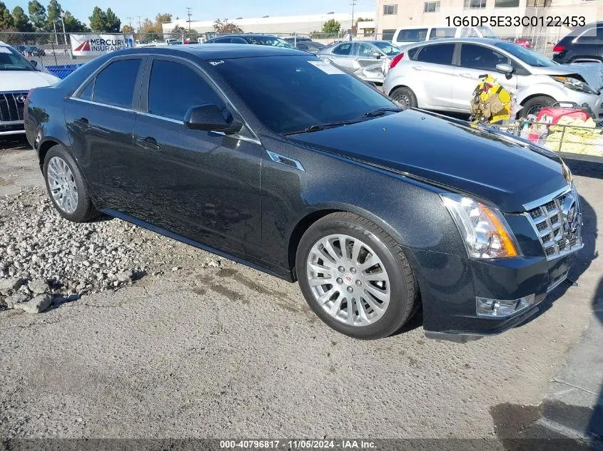 2012 Cadillac Cts Premium VIN: 1G6DP5E33C0122453 Lot: 40796817