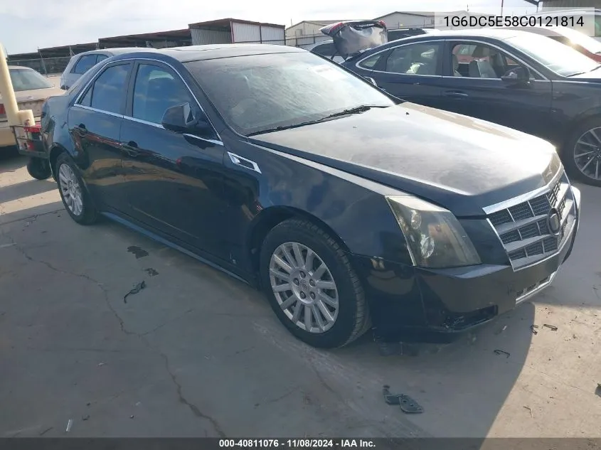 2012 Cadillac Cts Standard VIN: 1G6DC5E58C0121814 Lot: 40811076