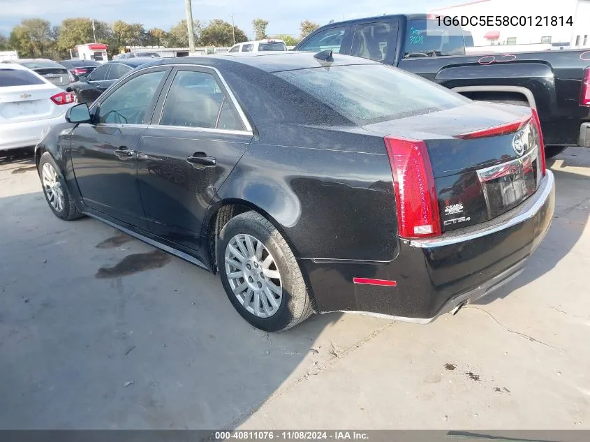 2012 Cadillac Cts Standard VIN: 1G6DC5E58C0121814 Lot: 40811076