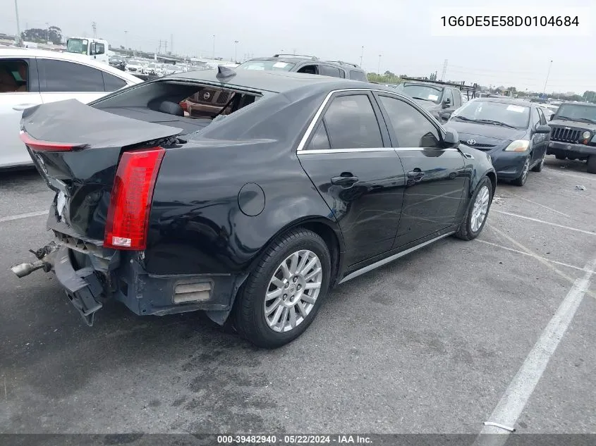 1G6DE5E58D0104684 2013 Cadillac Cts Luxury