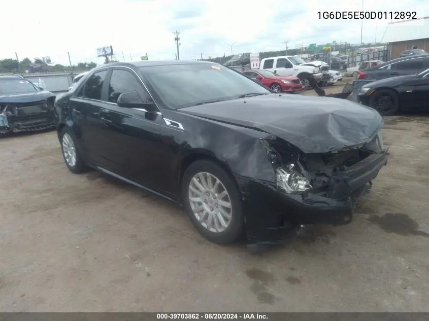 2013 Cadillac Cts Luxury VIN: 1G6DE5E50D0112892 Lot: 39703862