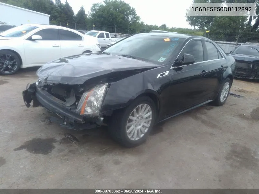 2013 Cadillac Cts Luxury VIN: 1G6DE5E50D0112892 Lot: 39703862