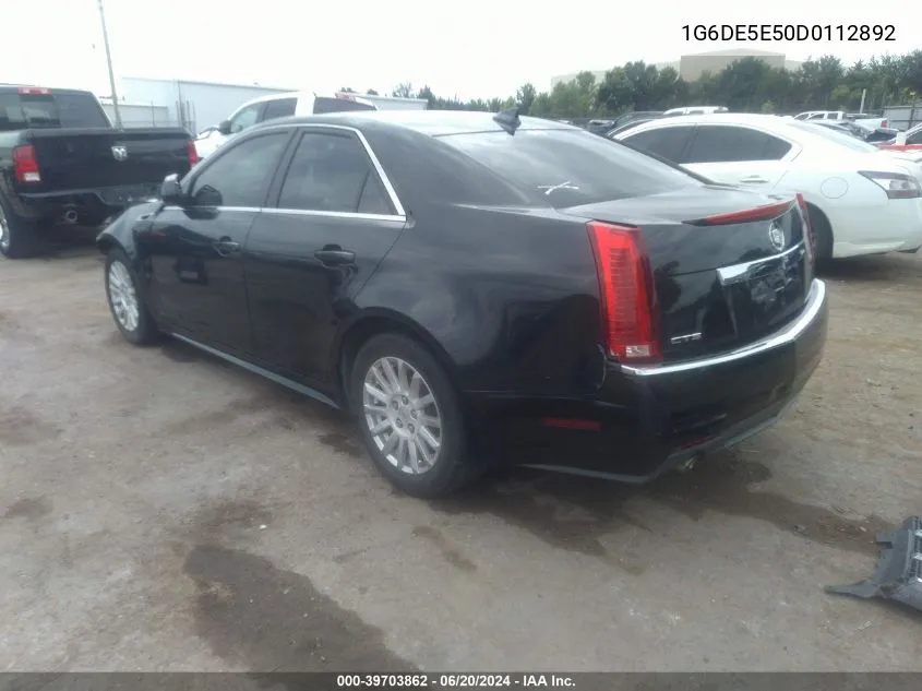 1G6DE5E50D0112892 2013 Cadillac Cts Luxury