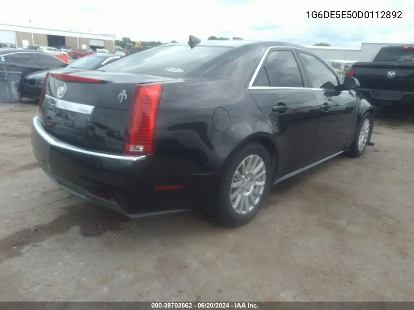 1G6DE5E50D0112892 2013 Cadillac Cts Luxury