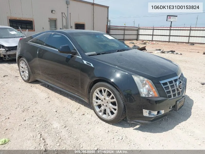 2013 Cadillac Cts Performance VIN: 1G6DK1E31D0153824 Lot: 39835058