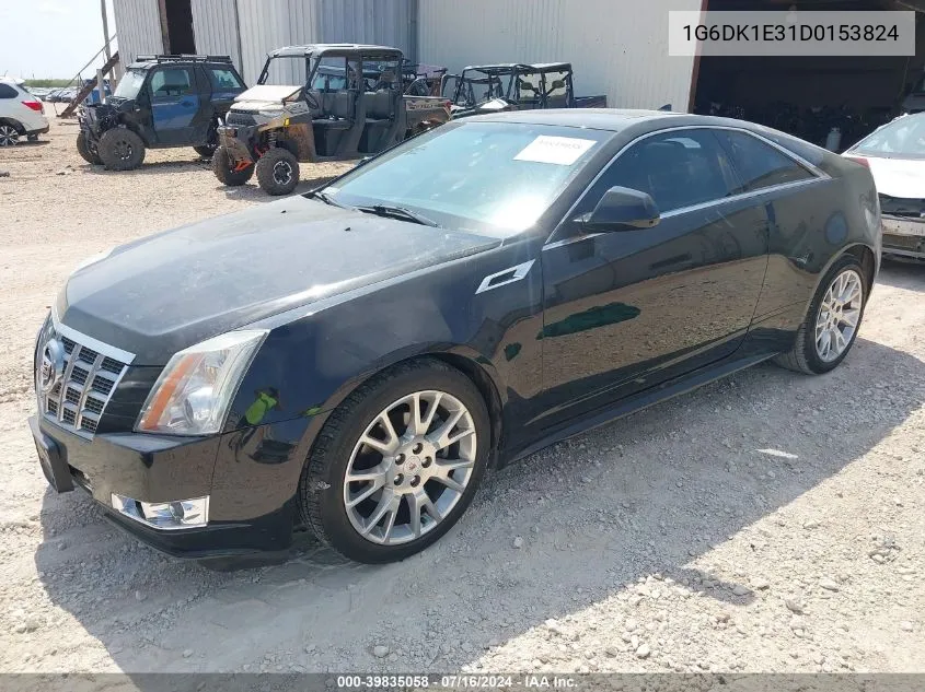 2013 Cadillac Cts Performance VIN: 1G6DK1E31D0153824 Lot: 39835058