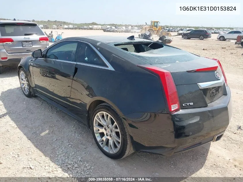 2013 Cadillac Cts Performance VIN: 1G6DK1E31D0153824 Lot: 39835058