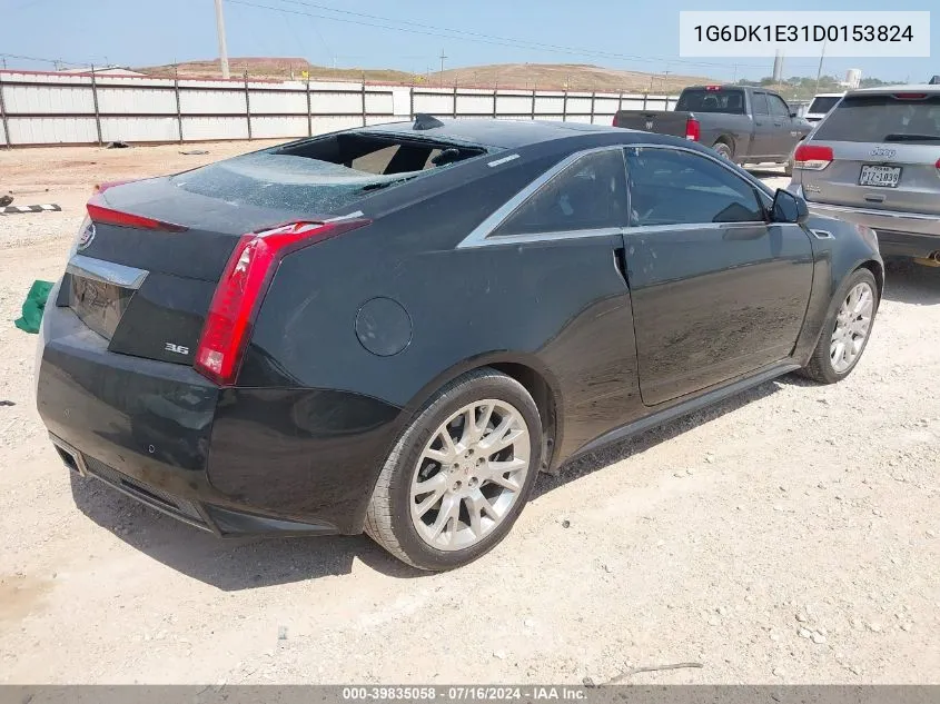 2013 Cadillac Cts Performance VIN: 1G6DK1E31D0153824 Lot: 39835058