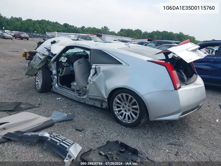 2013 Cadillac Cts Standard VIN: 1G6DA1E35D0115760 Lot: 39935754