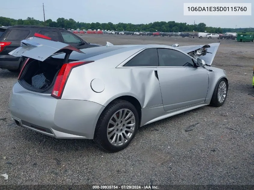 2013 Cadillac Cts Standard VIN: 1G6DA1E35D0115760 Lot: 39935754