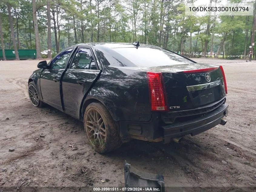 2013 Cadillac Cts Performance VIN: 1G6DK5E33D0163794 Lot: 39981511