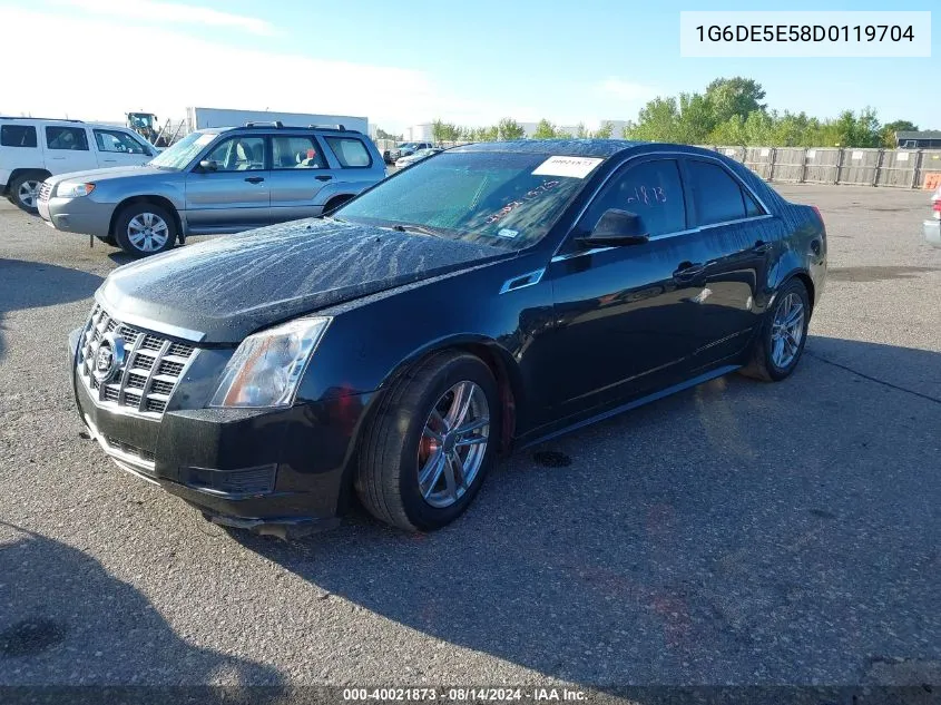 2013 Cadillac Cts Luxury VIN: 1G6DE5E58D0119704 Lot: 40021873