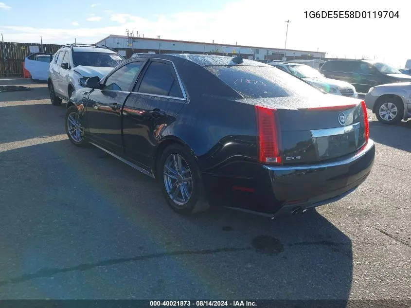 1G6DE5E58D0119704 2013 Cadillac Cts Luxury