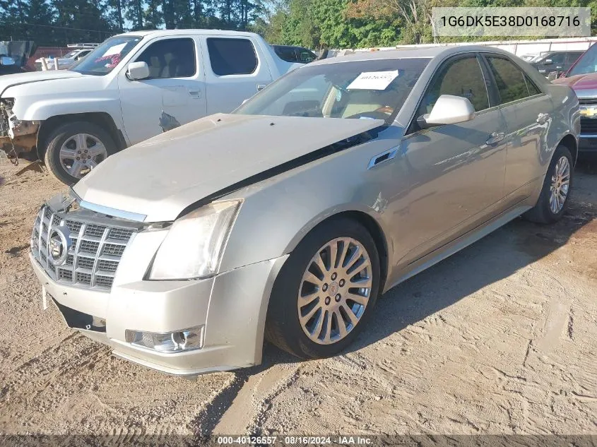 2013 Cadillac Cts Performance VIN: 1G6DK5E38D0168716 Lot: 40126557