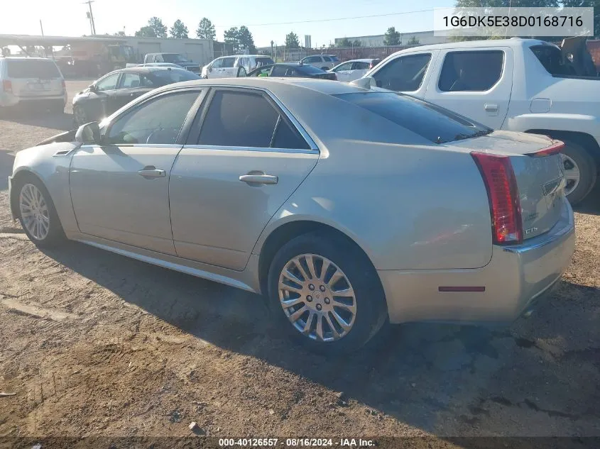 2013 Cadillac Cts Performance VIN: 1G6DK5E38D0168716 Lot: 40126557