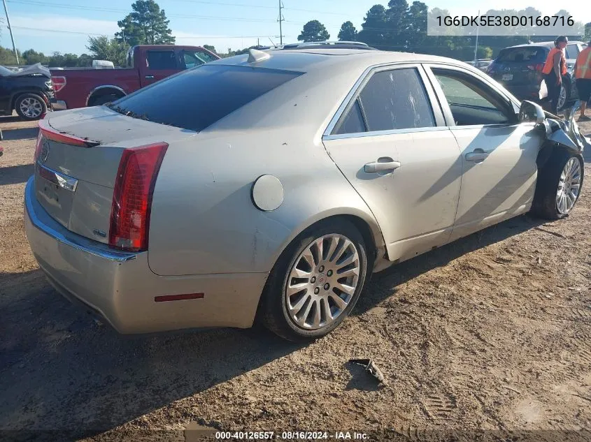 2013 Cadillac Cts Performance VIN: 1G6DK5E38D0168716 Lot: 40126557