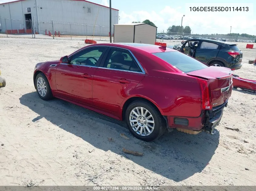 1G6DE5E55D0114413 2013 Cadillac Cts Luxury