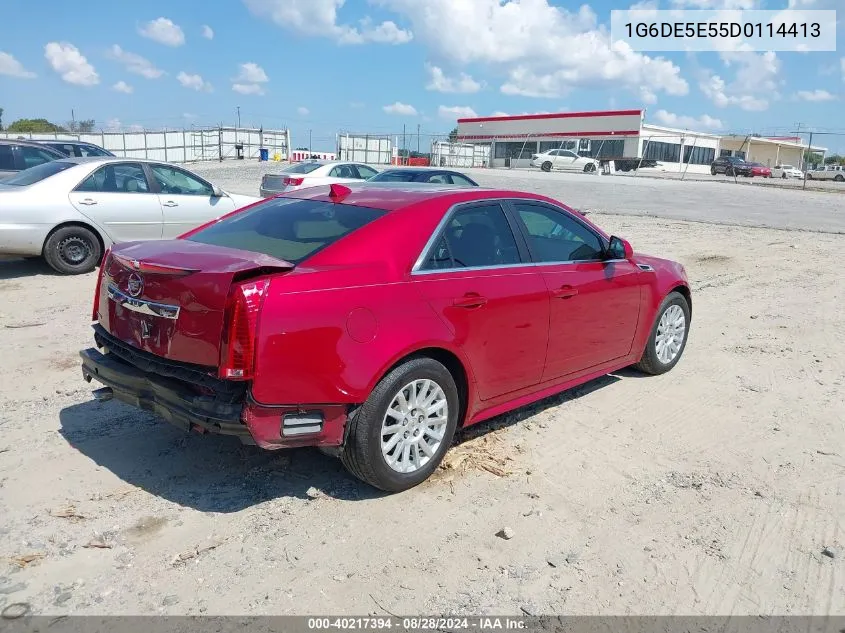 1G6DE5E55D0114413 2013 Cadillac Cts Luxury