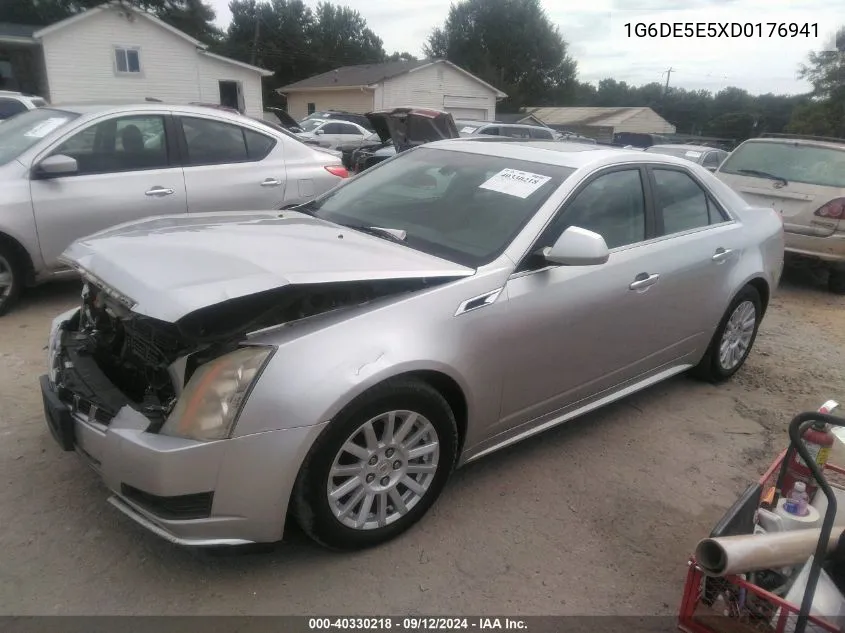 2013 Cadillac Cts Luxury VIN: 1G6DE5E5XD0176941 Lot: 40330218