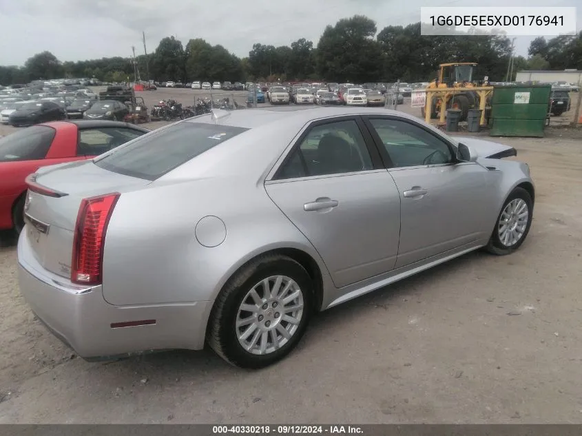 2013 Cadillac Cts Luxury VIN: 1G6DE5E5XD0176941 Lot: 40330218