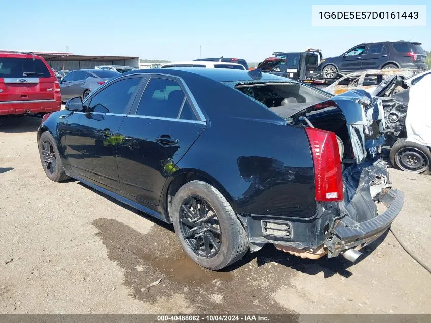 2013 Cadillac Cts Luxury VIN: 1G6DE5E57D0161443 Lot: 40488662