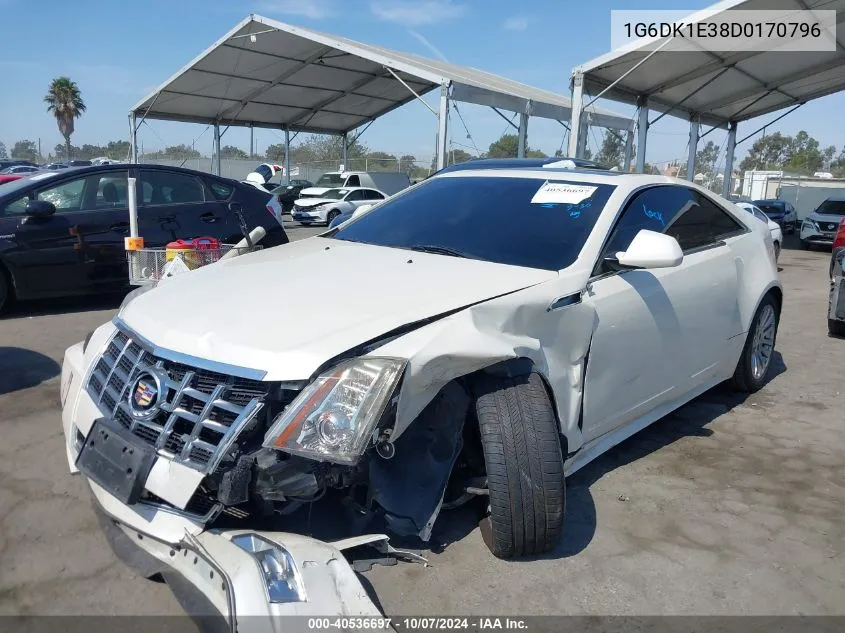 2013 Cadillac Cts Performance VIN: 1G6DK1E38D0170796 Lot: 40536697