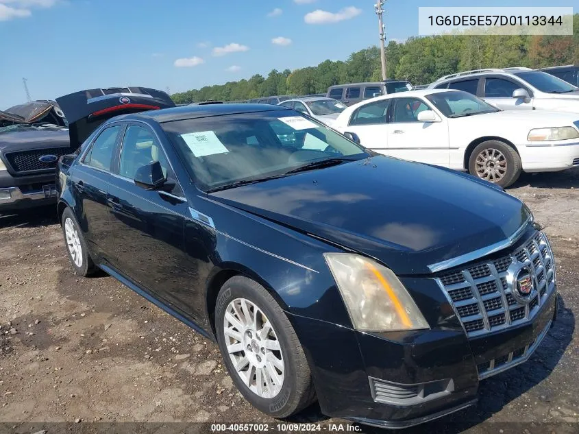 2013 Cadillac Cts Luxury VIN: 1G6DE5E57D0113344 Lot: 40557002