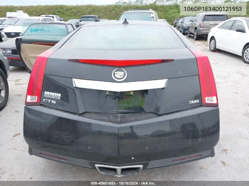 2013 Cadillac Cts Premium Collection VIN: 1G6DP1E34D0121953 Lot: 40601653