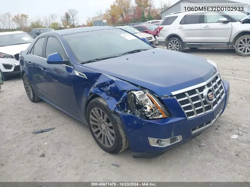 2013 Cadillac Cts Performance VIN: 1G6DM5E32D0102933 Lot: 40677470