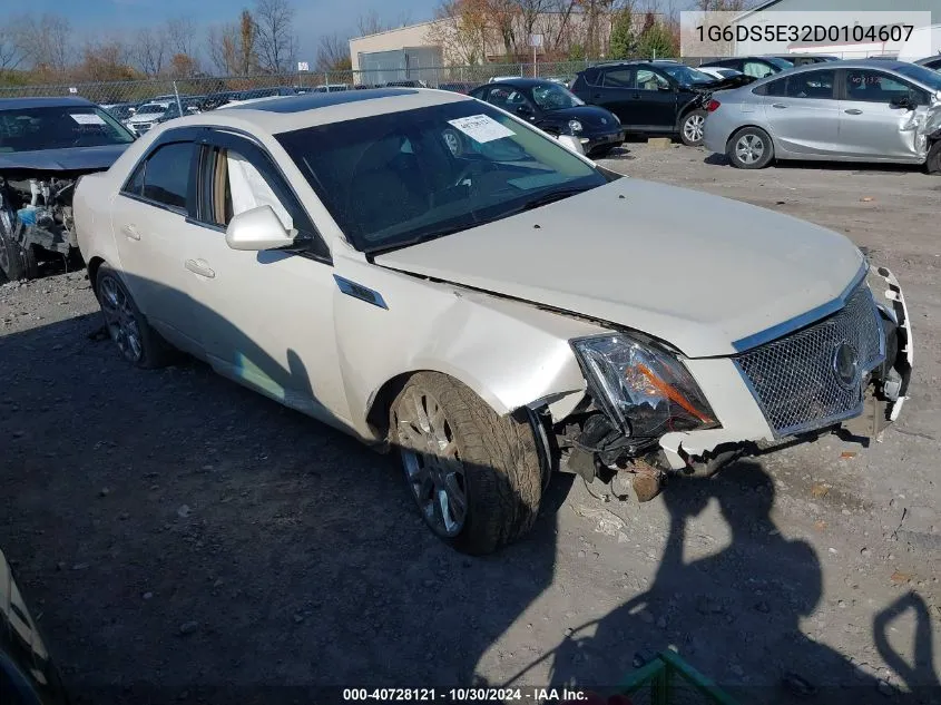 2013 Cadillac Cts Premium VIN: 1G6DS5E32D0104607 Lot: 40728121