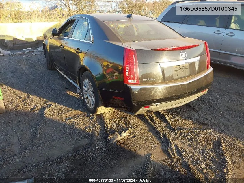 2013 Cadillac Cts Luxury VIN: 1G6DG5E57D0100345 Lot: 40779139