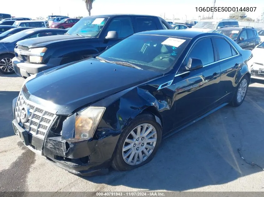 2013 Cadillac Cts Luxury VIN: 1G6DE5E50D0144807 Lot: 40791943