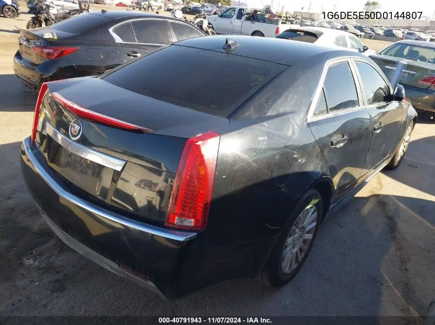 2013 Cadillac Cts Luxury VIN: 1G6DE5E50D0144807 Lot: 40791943