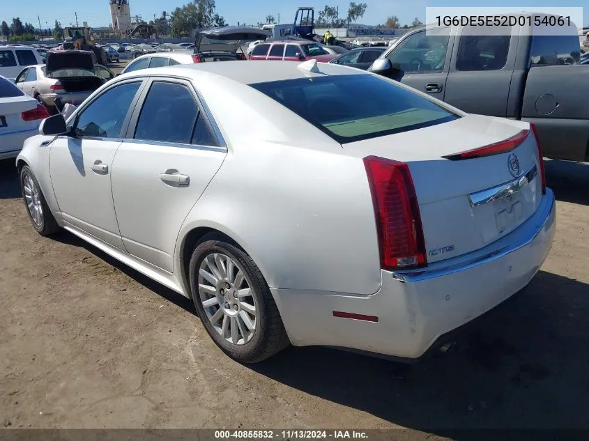 1G6DE5E52D0154061 2013 Cadillac Cts Luxury