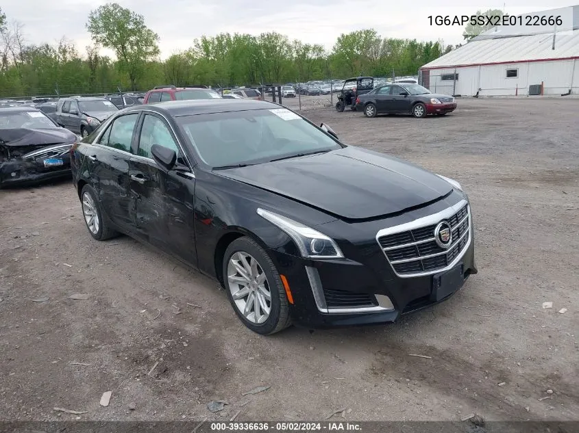 2014 Cadillac Cts Standard VIN: 1G6AP5SX2E0122666 Lot: 39336636