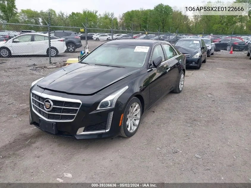 2014 Cadillac Cts Standard VIN: 1G6AP5SX2E0122666 Lot: 39336636