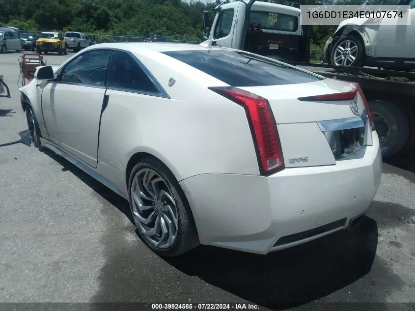 1G6DD1E34E0107674 2014 Cadillac Cts Premium