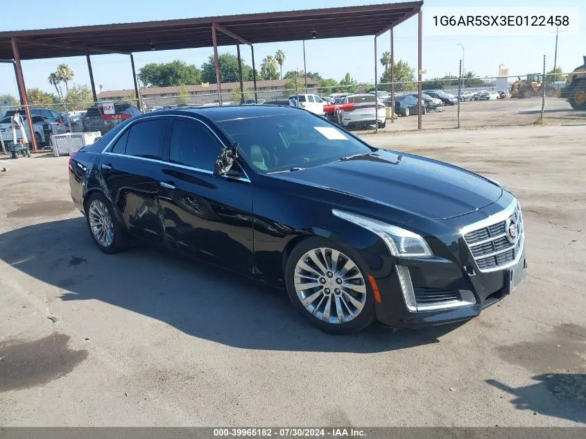 2014 Cadillac Cts Luxury VIN: 1G6AR5SX3E0122458 Lot: 39965182