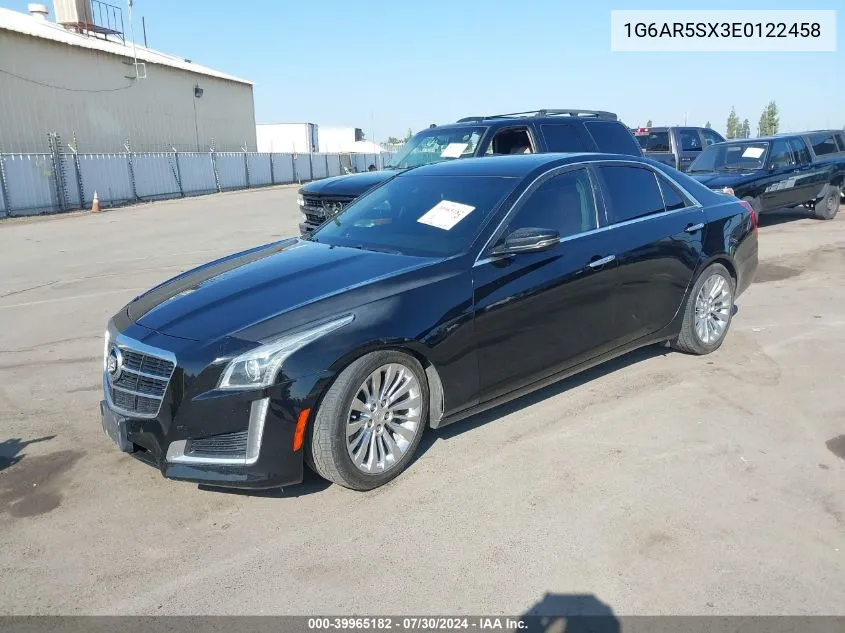 2014 Cadillac Cts Luxury VIN: 1G6AR5SX3E0122458 Lot: 39965182