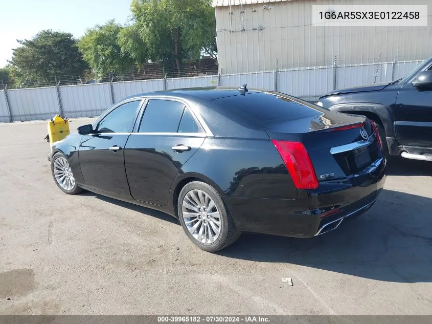 2014 Cadillac Cts Luxury VIN: 1G6AR5SX3E0122458 Lot: 39965182