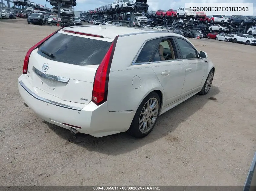 2014 Cadillac Cts Premium Collection VIN: 1G6DD8E32E0183063 Lot: 40065611