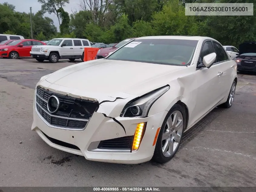 2014 Cadillac Cts Premium VIN: 1G6AZ5S30E0156001 Lot: 40069985